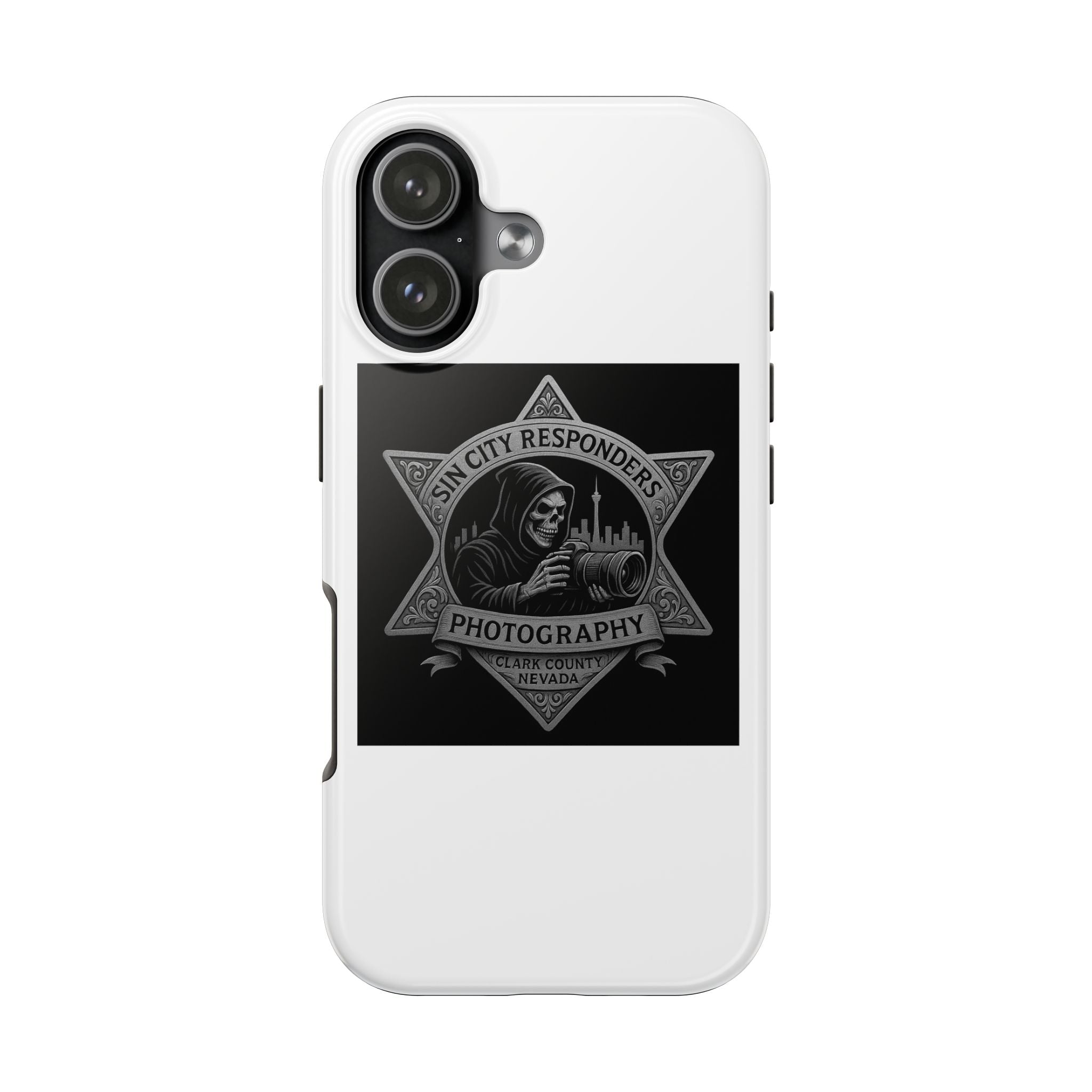 Tough Phone Case — Sin City Responders Photography Skull Camera Design
