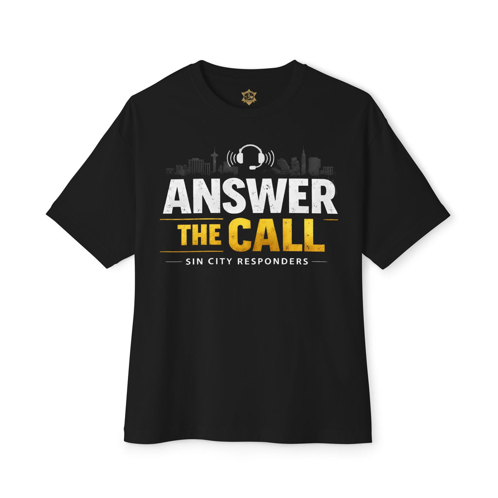 Answer The Call T‑Shirt — "The Voice You Pray Answers" GOLD First Responder Tribute Tee