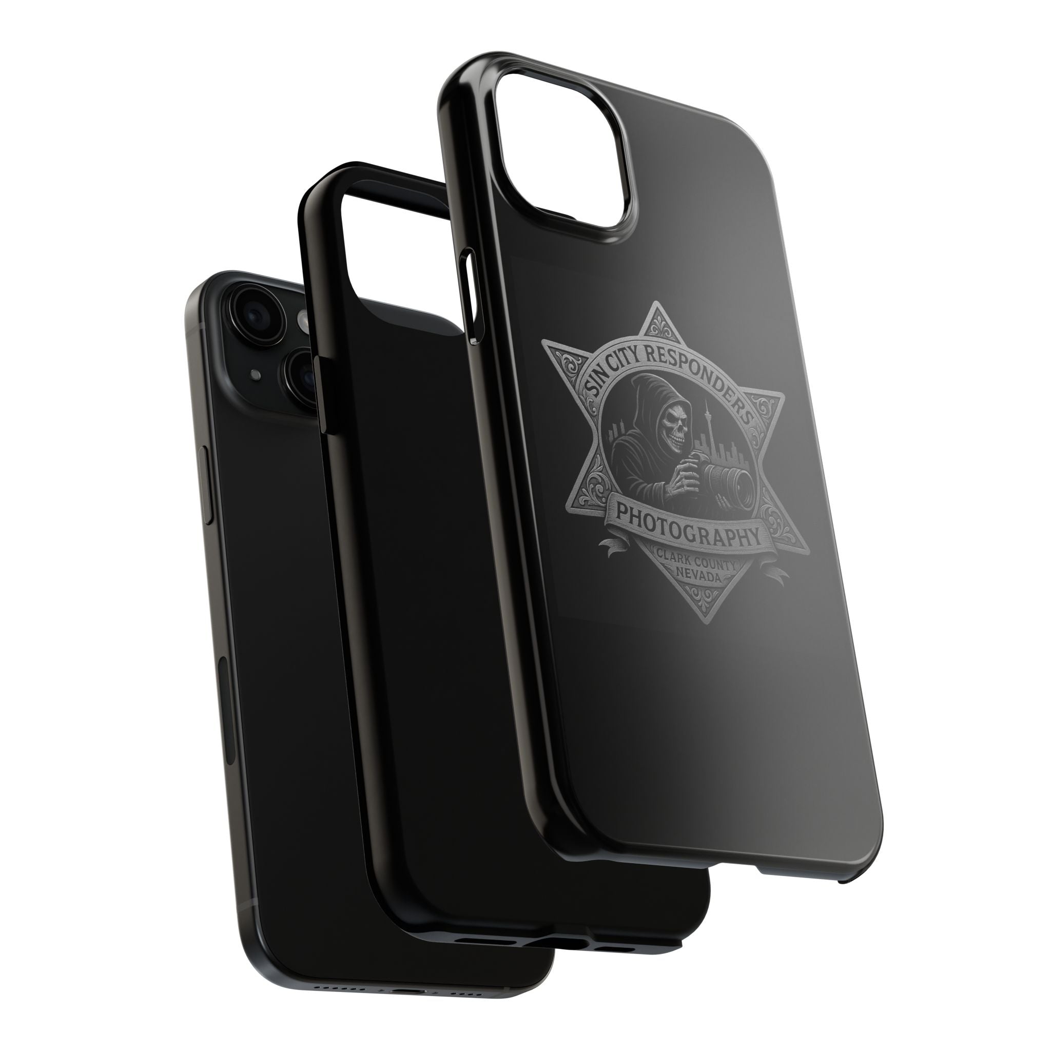 Tough Phone Case — Sin City Responders Photography Skull Camera Design