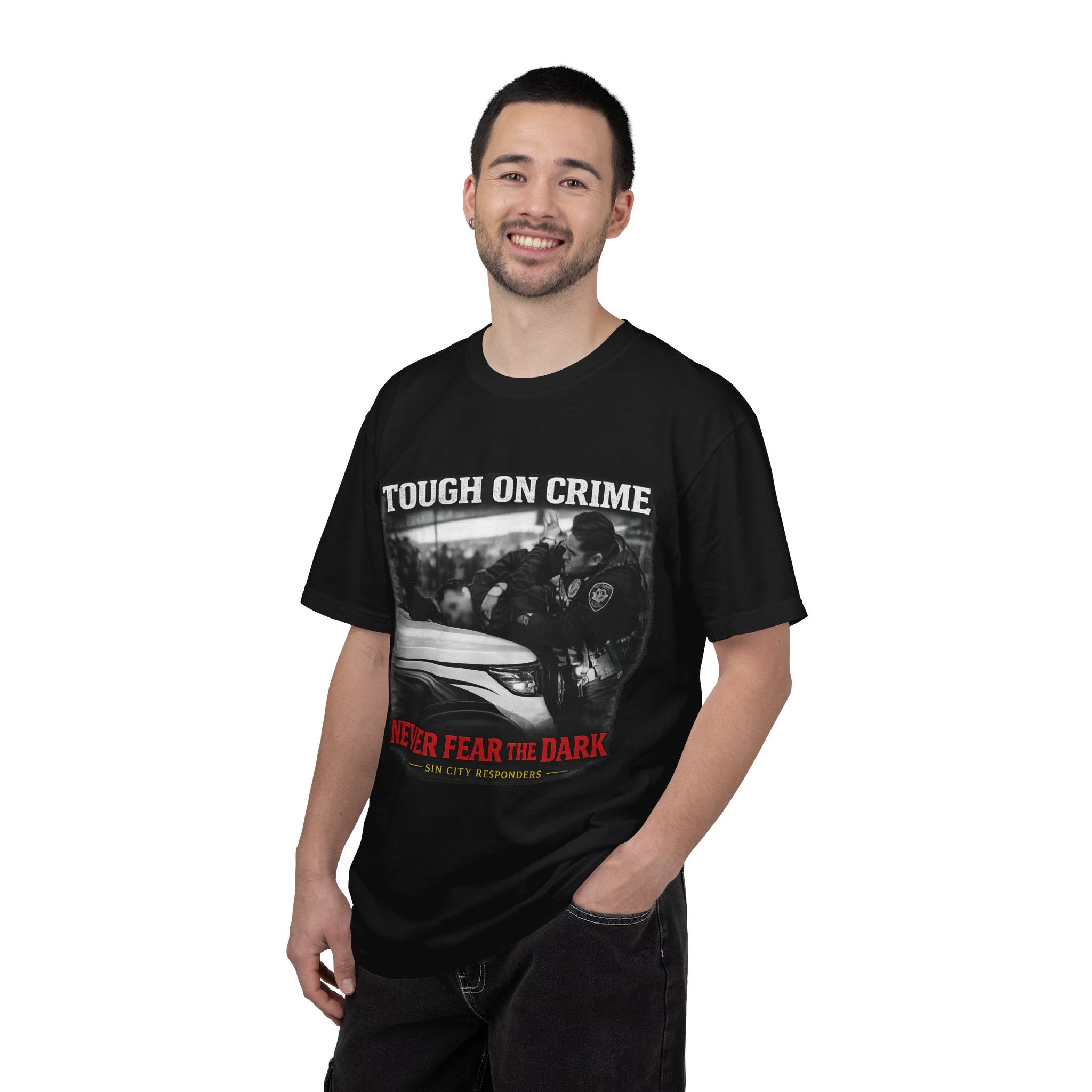 T-Shirt - "Tough on Crime / Never Fear the Dark" Sin City Responders Graphic