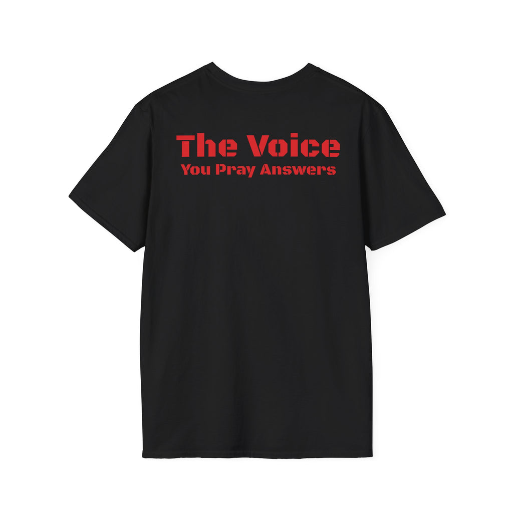 Answer the Call T‑Shirt — “The Voice You Pray Answers” RED Faith Rescue Tee