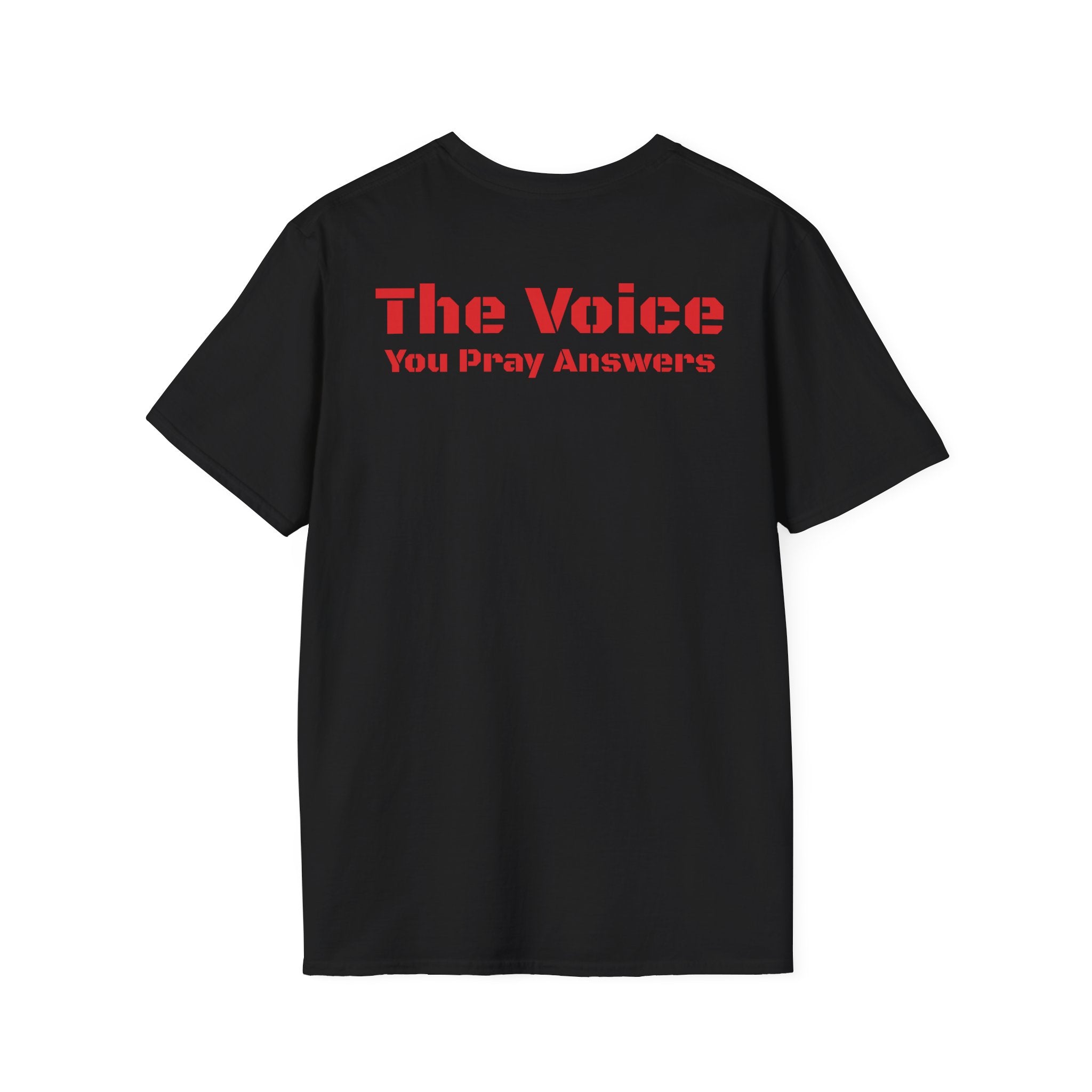 Answer the Call T‑Shirt — “The Voice You Pray Answers” RED Faith Rescue Tee