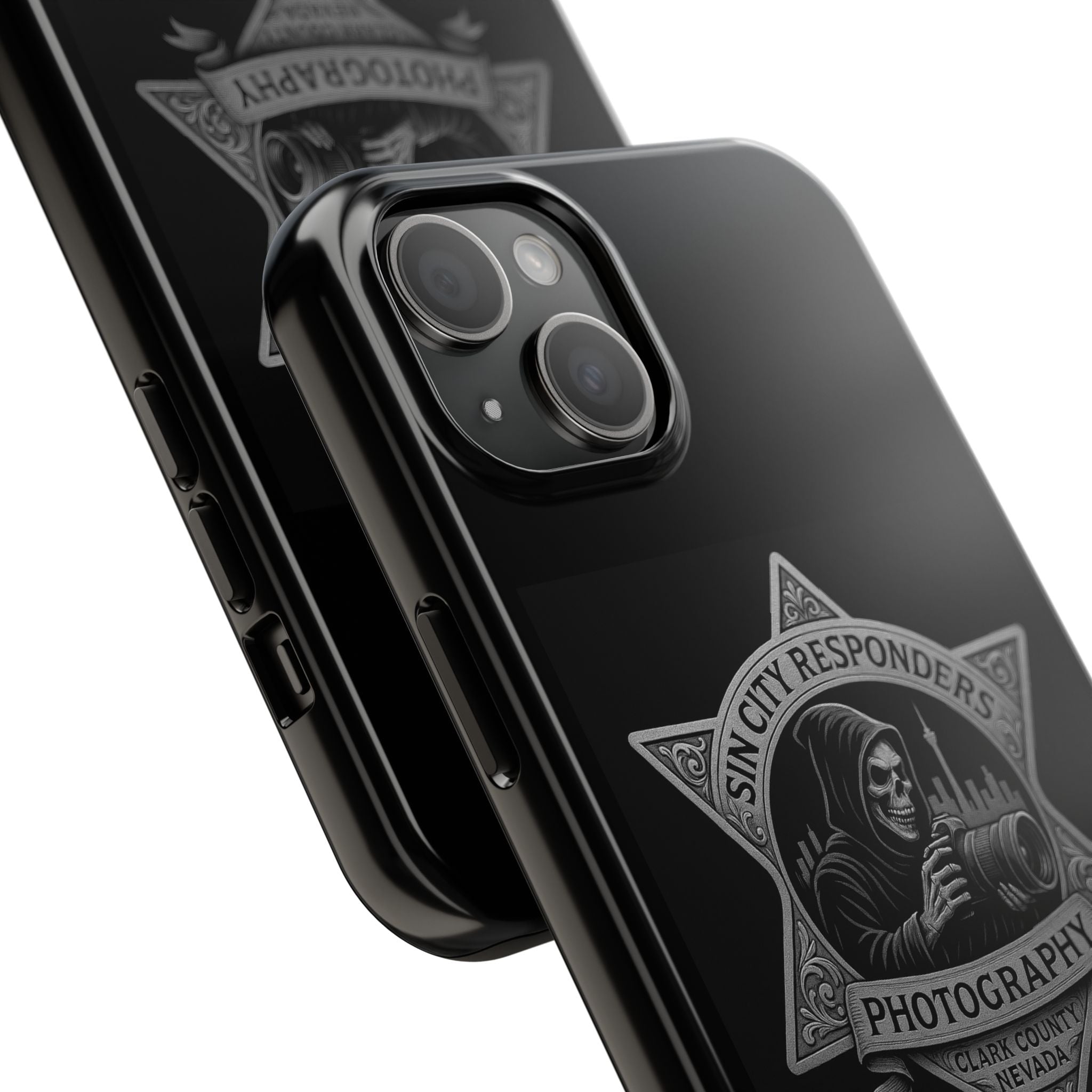 Tough Phone Case — Sin City Responders Photography Skull Camera Design