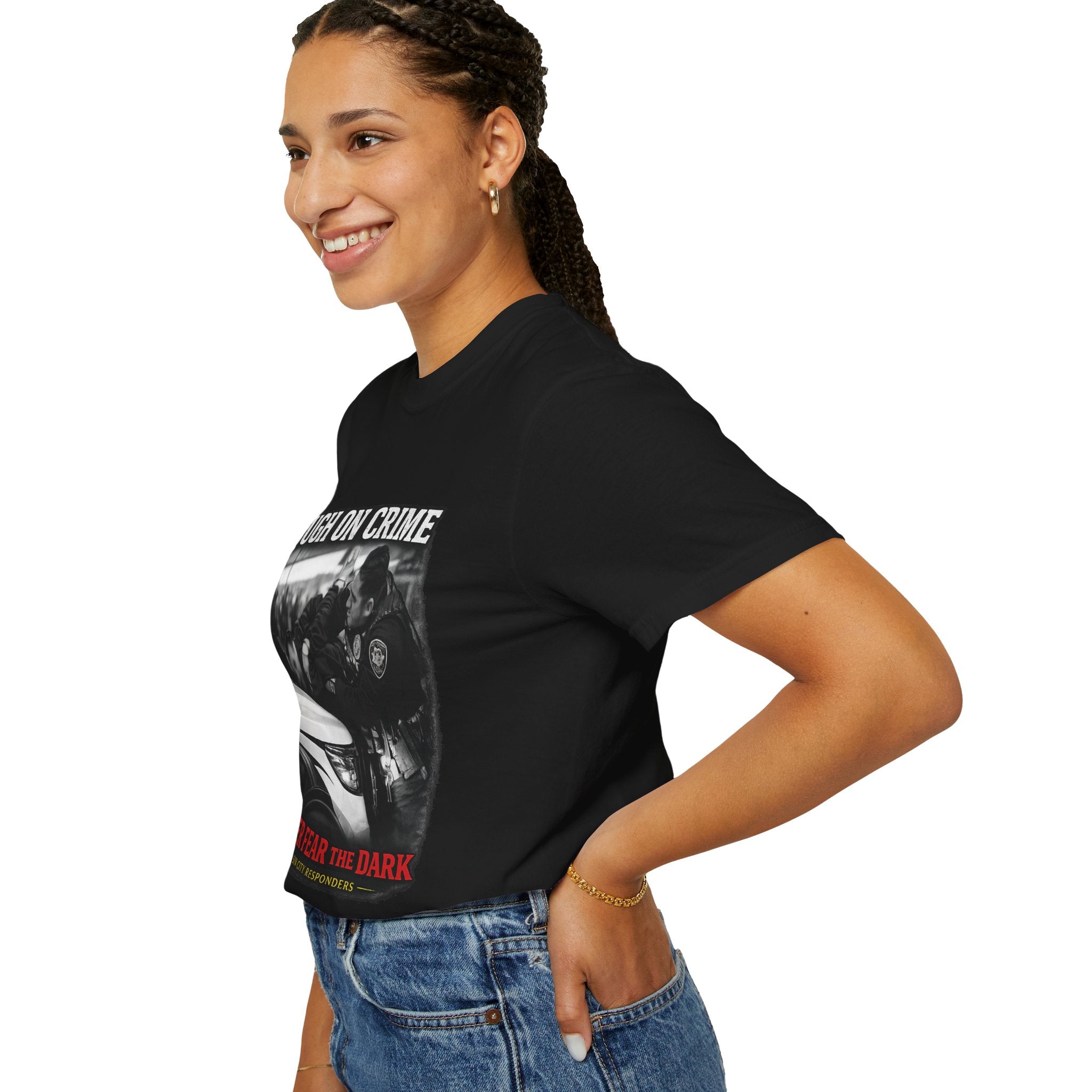 T-Shirt - "Tough on Crime / Never Fear the Dark" Sin City Responders Graphic