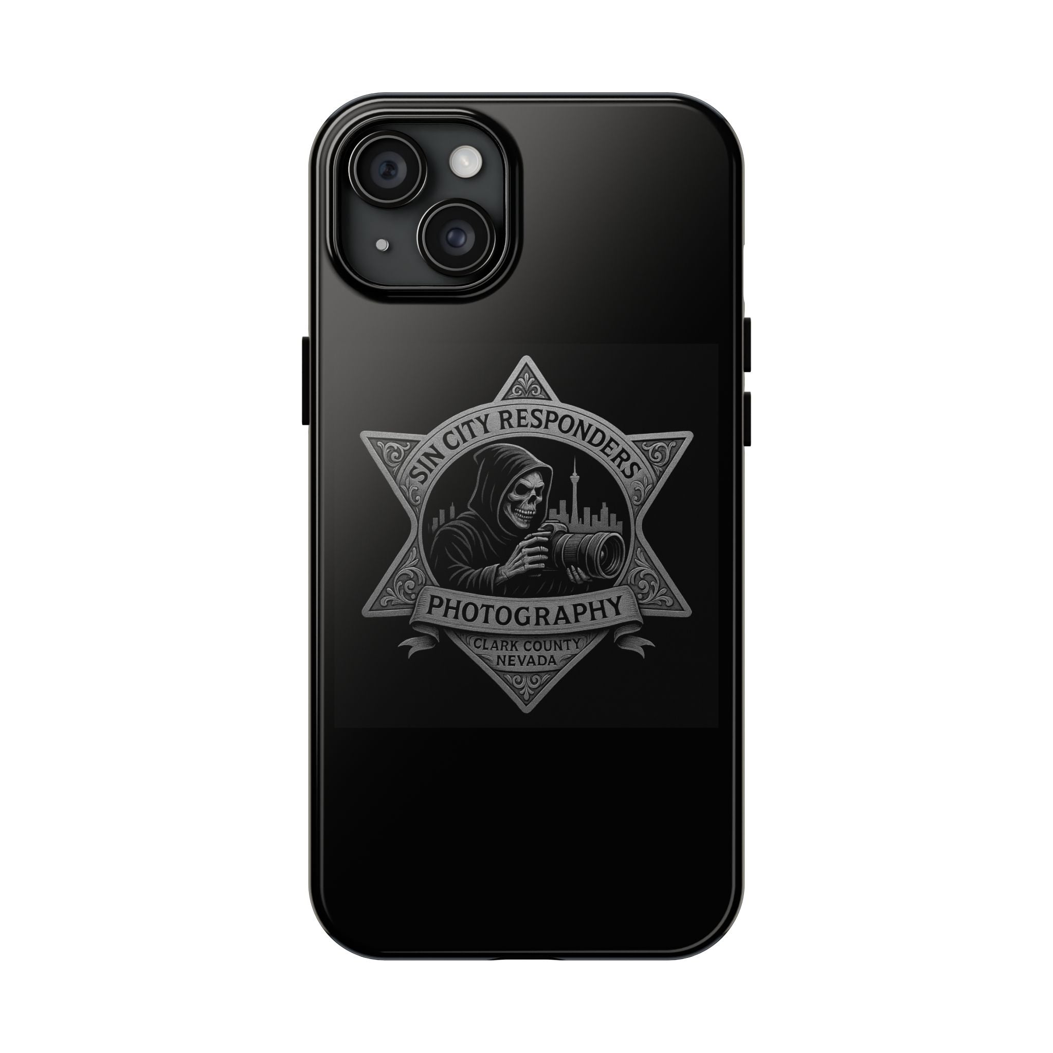 Tough Phone Case — Sin City Responders Photography Skull Camera Design